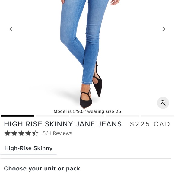 MOTT & BOW Light Blue skinny Jeans size 28 stretchy - Picture 10 of 12